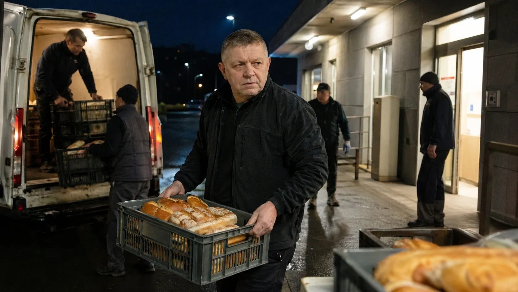 Фицо встретил Первомай в роли грузчика хлеба - Другая Украина
